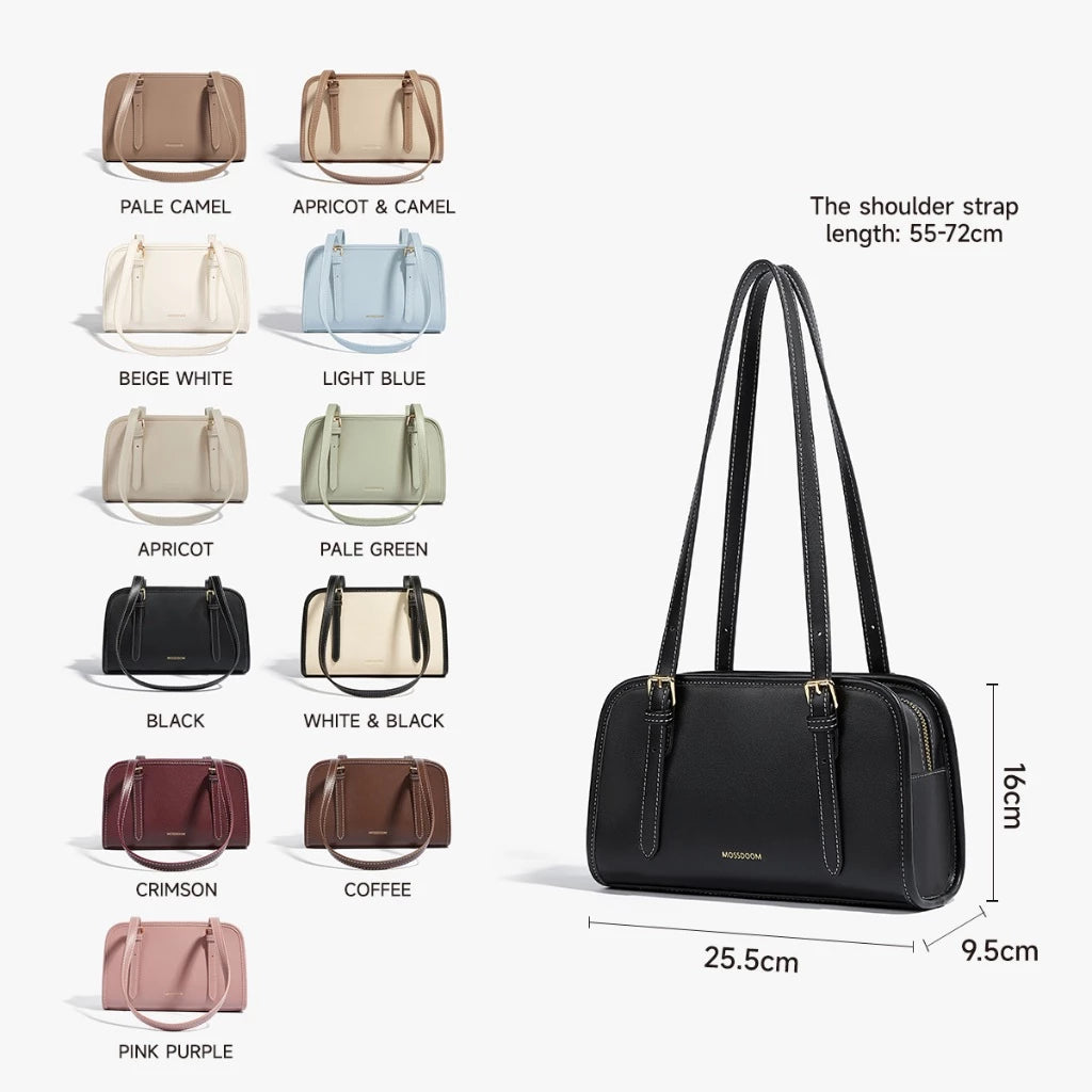 MOSSDOOM Women's Bag Renee Bag Compact Simple Shoulder Bag for Women