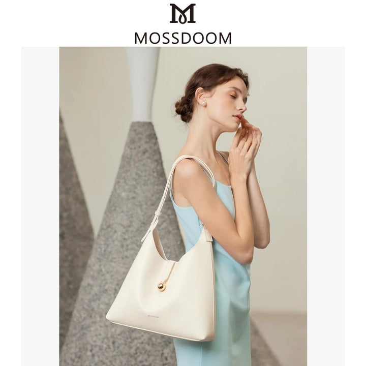 MOSSDOOM Gio Bag Adjustable Versatile Large Capacity Pure Color Easy Matching Tote Bag Shoulder Bag for Women